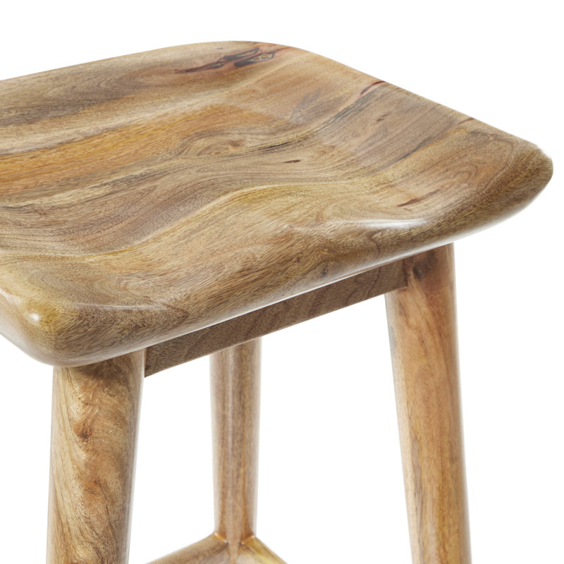 Birch Lane™ Gretchen Solid Wood Bar Stool Wayfair